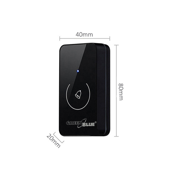 Zdjęcie produktu: Nadajnik do dzwonka bezprzewodowego czarny GreenBlue GB113 Zdjęcie produktu: Nadajnik do dzwonka bezprzewodowego czarny GreenBlue GB113