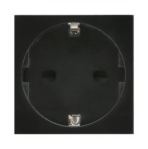 Miniatura produktu: Gniazdko typu F (niemieckie) Maclean, pasuje do szklanych ramek, czarne MCE719B