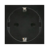 Gniazdko typu F (niemieckie) Maclean, pasuje do szklanych ramek, czarne MCE719B