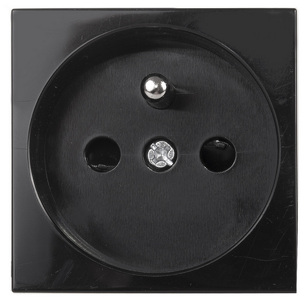 Miniatura produktu: Gniazdko typu E (francuskie) Maclean, pasuje do szklanych ramek, czarne MCE718B