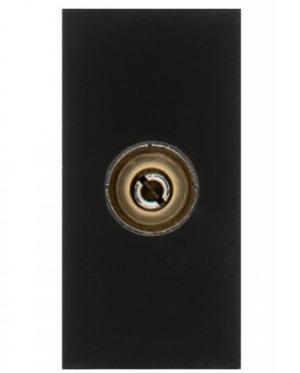 Miniatura produktu: Gniazdo TV Maclean, pojedyncze, czarne, MCE726B