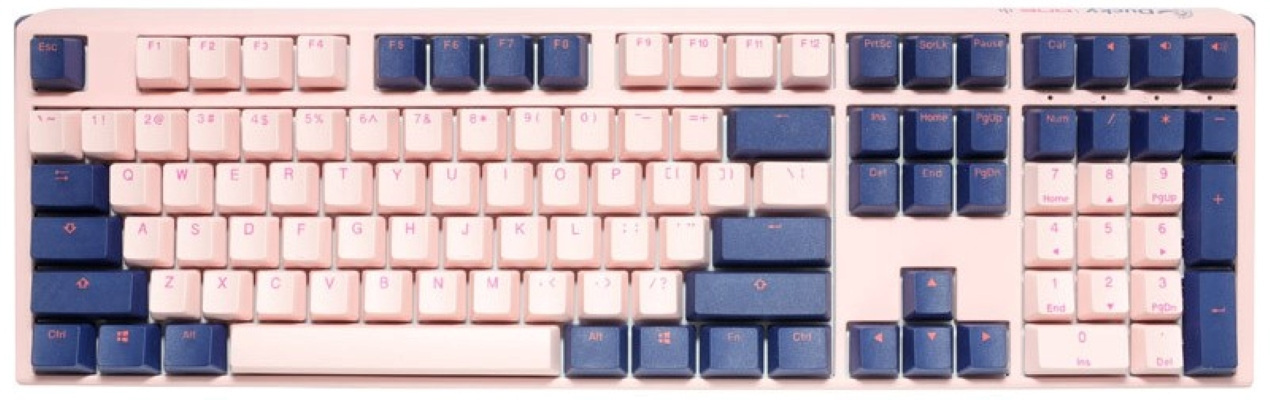 Klawiatura gamingowa Ducky ONE 3 Fuji MX-Silent Red US, mechaniczna