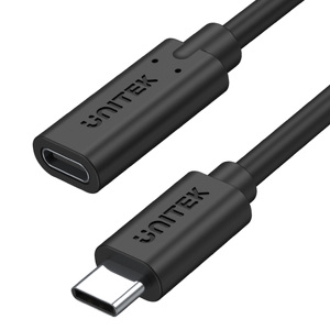 Miniatura produktu: Przedłużacz USB TYP-C 10Gbps 4K 60Hz PD 20V/2A Unitek 1,5m (C14086BK-1.5M)