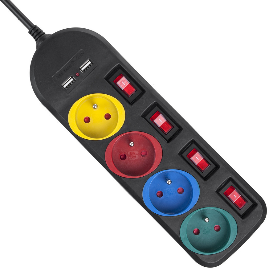 Listwa zasilająca Maclean Czarna MCE229B