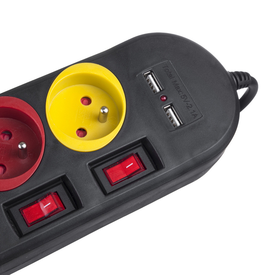 Listwa zasilająca Maclean Czarna MCE229B