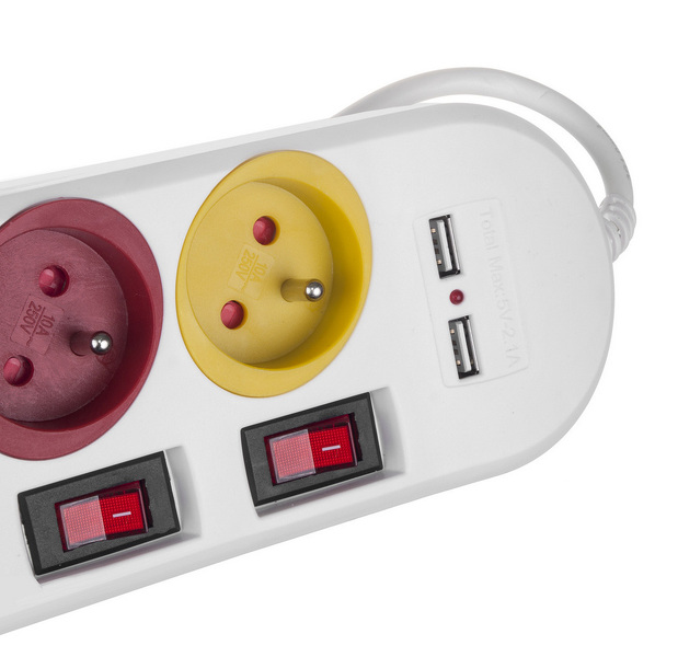 Zdjęcie produktu: Listwa zasilająca Maclean Biała MCE229W