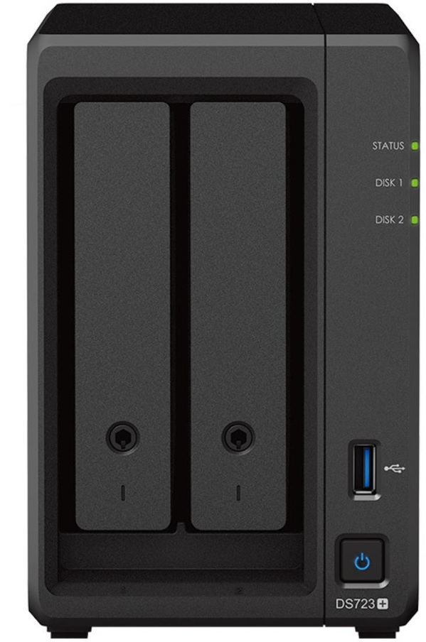 Zdjęcie produktu: Serwer plików Synology DS723+ 2-bay, AMD Ryzen R1600 2-core 2.6 GHz, 32GB DDR4 RAM ECC, 2x M.2 2280 NVMe SSD, 2xGbE LAN, 2xUSB 3.2, 1xeSATA, PCIe 1 x Gen3 x2 network upgrade slot Zdjęcie produktu: Serwer plików Synology DS723+ 2-bay, AMD Ryzen R1600 2-core 2.6 GHz, 32GB DDR4 RAM ECC, 2x M.2 2280 NVMe SSD, 2xGbE LAN, 2xUSB 3.2, 1xeSATA, PCIe 1 x Gen3 x2 network upgrade slot