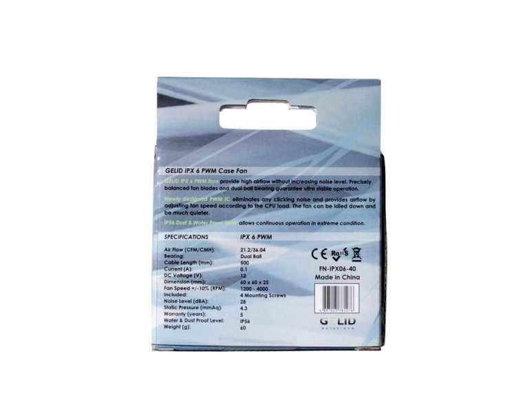 Zdjęcie produktu: Gelid 60mm Industrial Fan PWM (FN-IPX06-40) Zdjęcie produktu: Gelid 60mm Industrial Fan PWM (FN-IPX06-40)