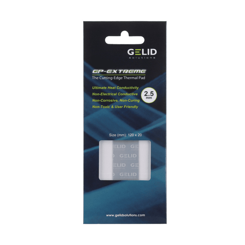 Gelid GP-Extreme Thermalpad 120x20x2.5mm TP-GP05-F Gelid GP-Extreme Thermalpad 120x20x2.5mm TP-GP05-F