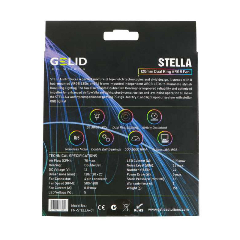 Gelid Stella D-RGB 120mm (FN-STELLA-01)