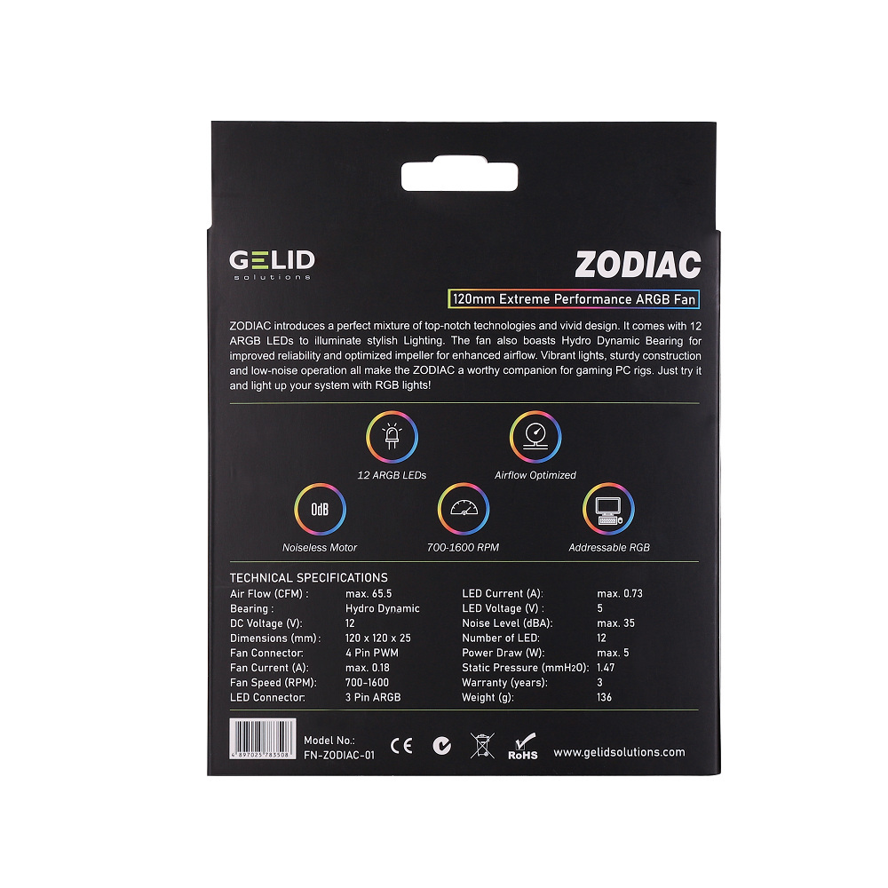Gelid Zodiac D-RGB 120mm (FN-ZODIAC-01)