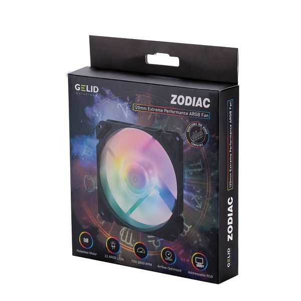 Zdjęcie produktu: Gelid Zodiac D-RGB 120mm (FN-ZODIAC-01)