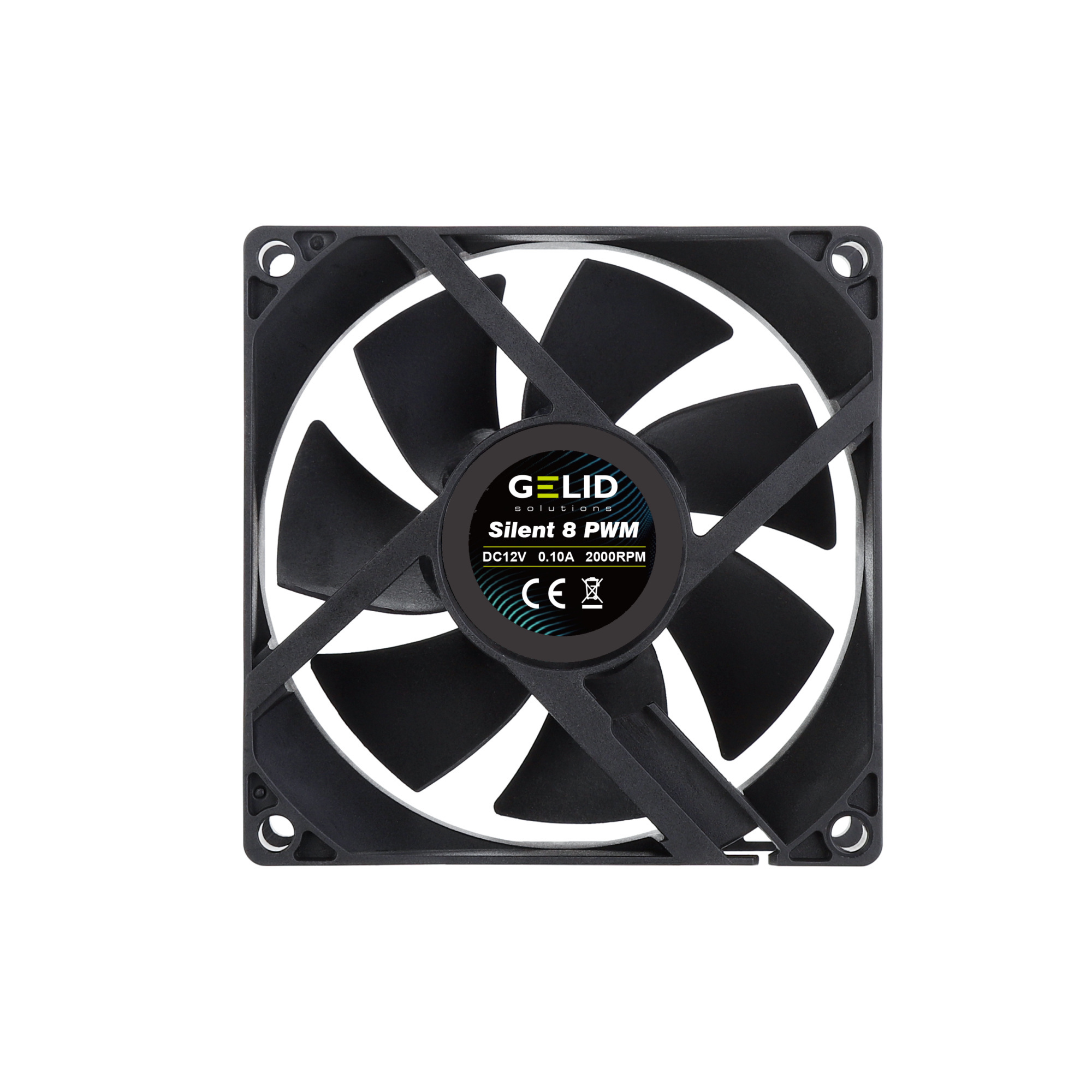 Gelid 80mm Silent 8 PWM Black (FN-PX08-21)
