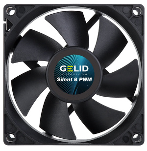 Miniatura produktu: Gelid 80mm Silent 8 80mm PWM Black (FN-PX08-21)