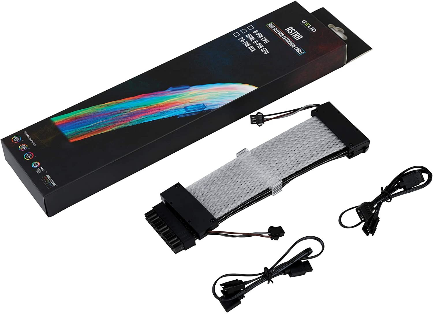 Gelid przedłużacz 24pin 30cm ARGB (CA-RGB-24P-01)