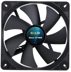 Miniatura produktu: Gelid 140mm Silent 14 PWM Black (FN-PX14-16) Miniatura produktu: Gelid 140mm Silent 14 PWM Black (FN-PX14-16)