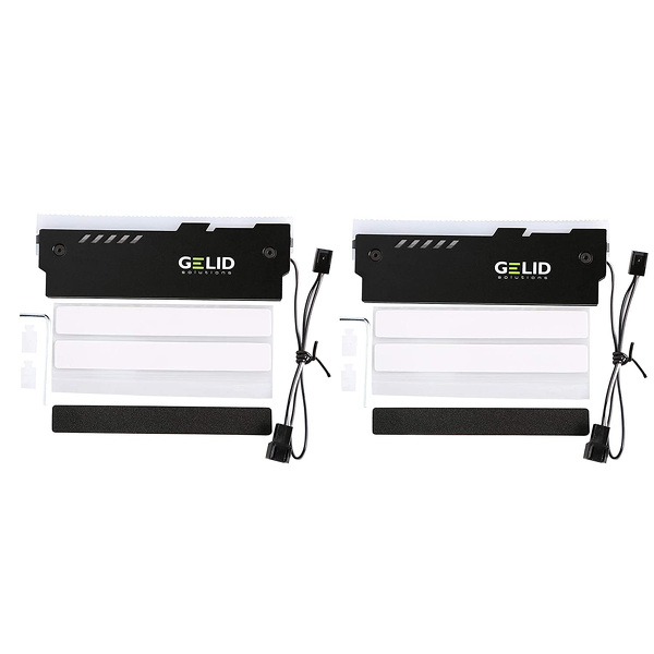 Zdjęcie produktu: Gelid Lumen RGB RAM Memory Cooling Kit Black