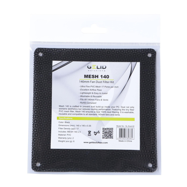 Zdjęcie produktu: Gelid MESH 140 Dust Filer 3pak (SL-Dust-02)