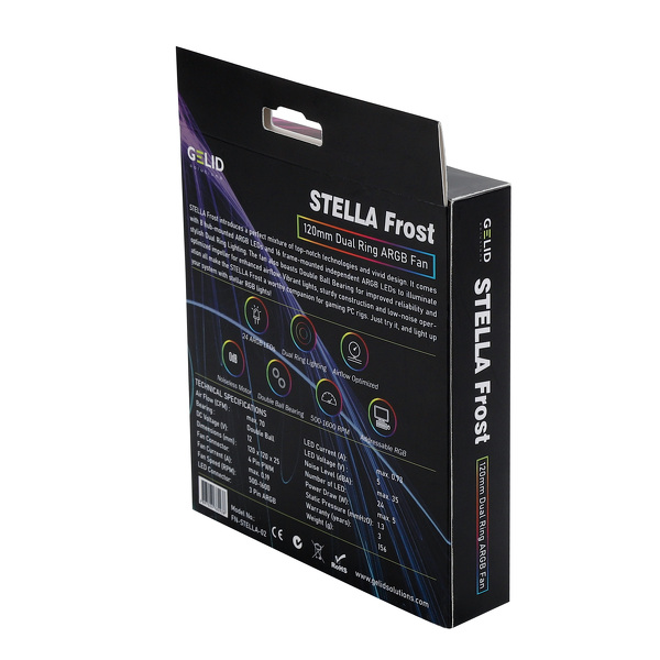 Zdjęcie produktu: Gelid Stella Frost D-RGB 120mm FN-STELLA-02