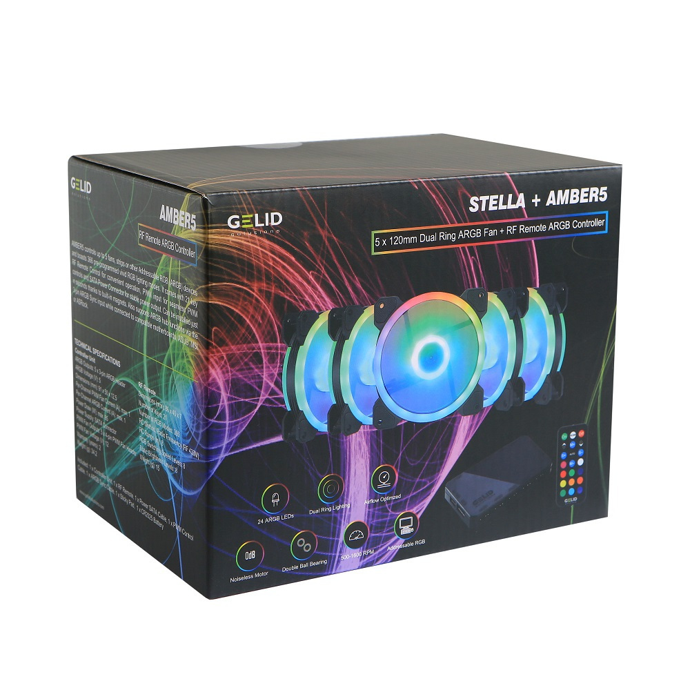Gelid Amber5 ARGB Combo Bundle RF-RGB-MP-01