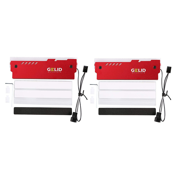 Zdjęcie produktu: Gelid Lumen RGB RAM Memory Cooling Kit Red