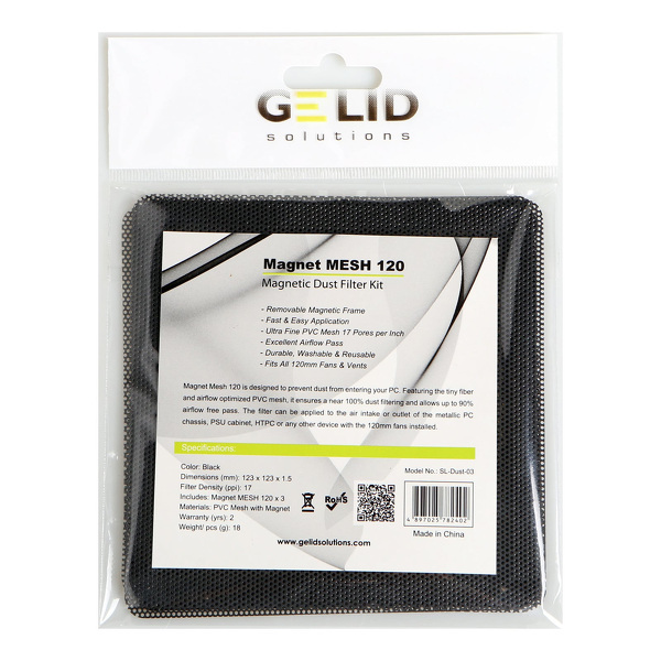 Zdjęcie produktu: Gelid Magnet MESH 120 Dust Filer 3pc/set