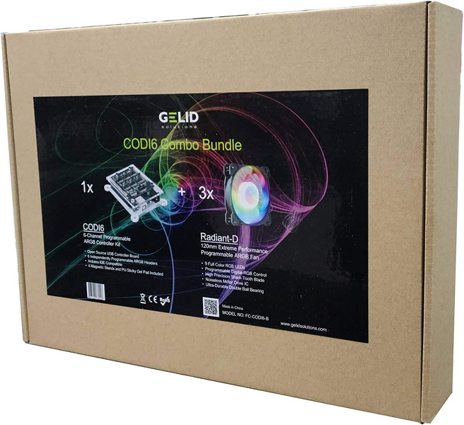 Zdjęcie produktu: Gelid CODI6 ARGB Controller Bundle FC-CODI6B Zdjęcie produktu: Gelid CODI6 ARGB Controller Bundle FC-CODI6B