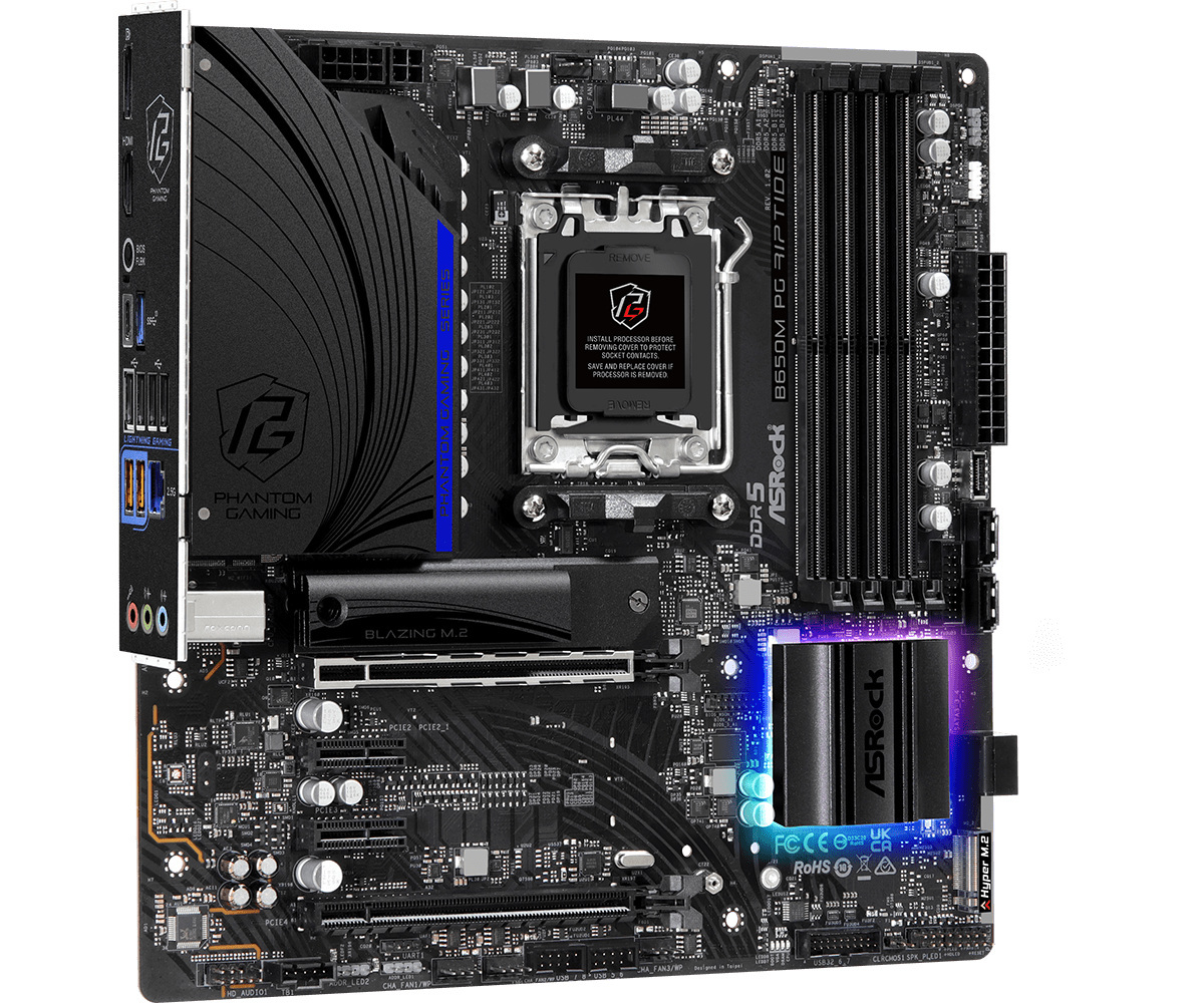 Płyta główna ASRock B650M PG RIPTIDE AM5 Płyta główna ASRock B650M PG RIPTIDE AM5