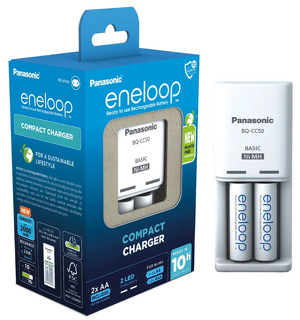 Miniatura produktu: Ładowarka akumulatorków Ni-MH Panasonic Eneloop BQ-CC50 eco blister + 2 x R6/AA Eneloop 2000mAh BK-3MCDE (K-KJ50MCD20E) Miniatura produktu: Ładowarka akumulatorków Ni-MH Panasonic Eneloop BQ-CC50 eco blister + 2 x R6/AA Eneloop 2000mAh BK-3MCDE (K-KJ50MCD20E)