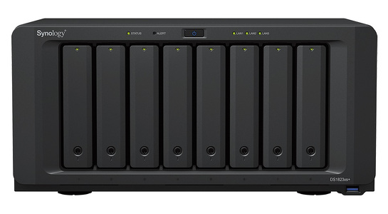 Miniatura produktu: Serwer plików Synology DS1823xs+ 8-bay, AMD Ryzen V1780B 4-core 3,35GHz, 8 GB DDR4 ECC, 2 (NVMe) 1x10GbE, 2xGbE LAN, 3x USB 3.2, 2x eSATA, 1x Gen3 x8 slot