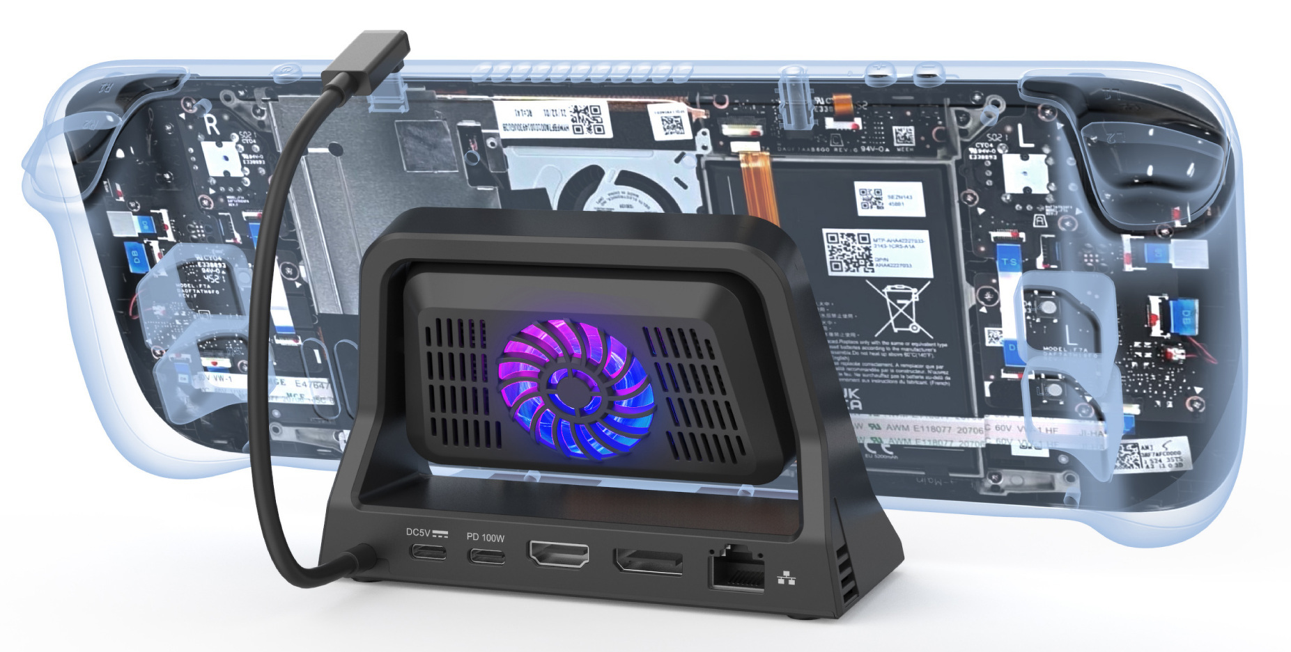 Unitek Stacja do Steam Decka 100W 8K D1097A Unitek Stacja do Steam Decka 100W 8K D1097A