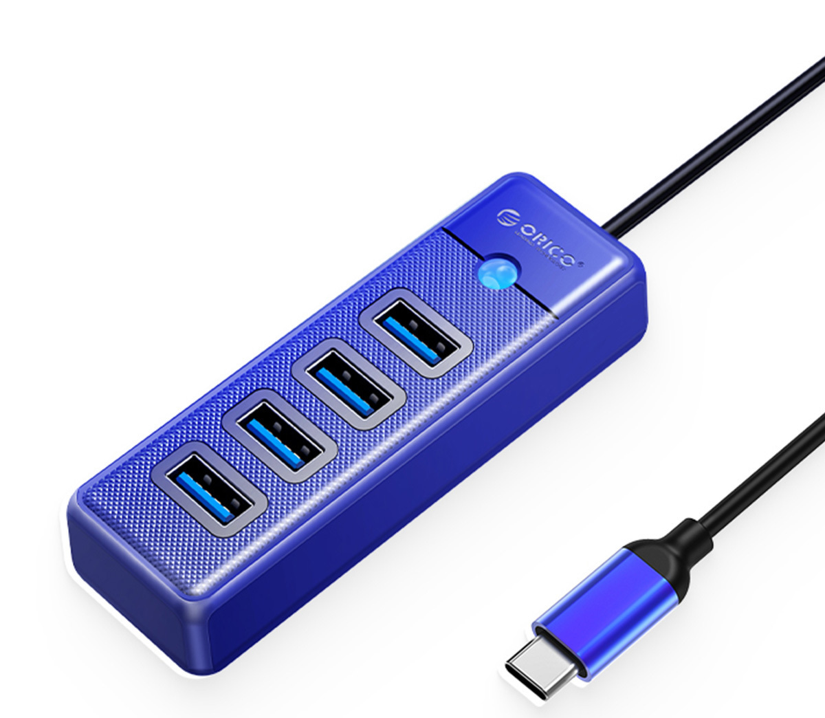Hub USB TYP-C Orico 4x USB 3.1 - niebieski (PW4U-C3-015-BL-EP)