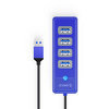 Miniatura zdjęcia: Hub USB-A Orico 4x USB 3.1 - niebieski (PW4U-U3-015-BL-EP)