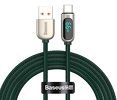 Miniatura zdjęcia: Kabel przewód USB Typ-C 200cm Baseus Display LCD 66W obsługą szybkiego ładowania - zielony (CASX020106) Miniatura zdjęcia: Kabel przewód USB Typ-C 200cm Baseus Display LCD 66W obsługą szybkiego ładowania - zielony (CASX020106)