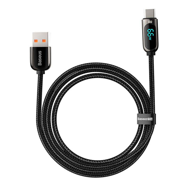 Zdjęcie produktu: Kabel przewód USB Typ-C 200cm Baseus Display LCD 66W obsługą szybkiego ładowania - czarny (CASX020101) Zdjęcie produktu: Kabel przewód USB Typ-C 200cm Baseus Display LCD 66W obsługą szybkiego ładowania - czarny (CASX020101)