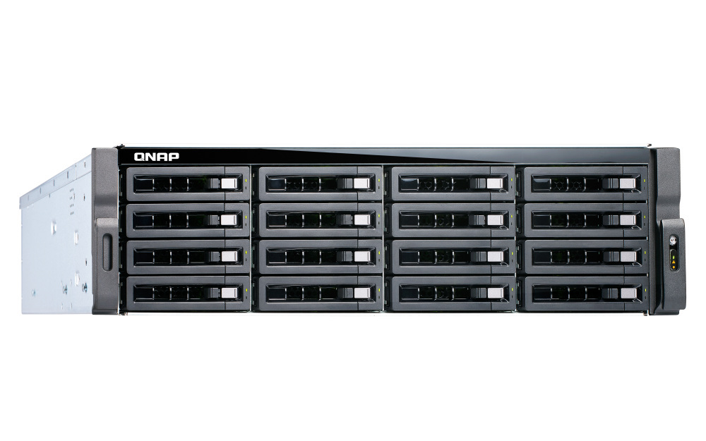 Serwer plików QNAP TS-1683XU-RP-E2124-16G 16-Bay,3U rack, 4-rdzeniowy procesor Intel Xeon E-2124 3,3 GHz, 16GB UDIMM DDR4, 2x10GbE SFP+, 4xGbE LAN, USB 3.2x6, PCIe x4