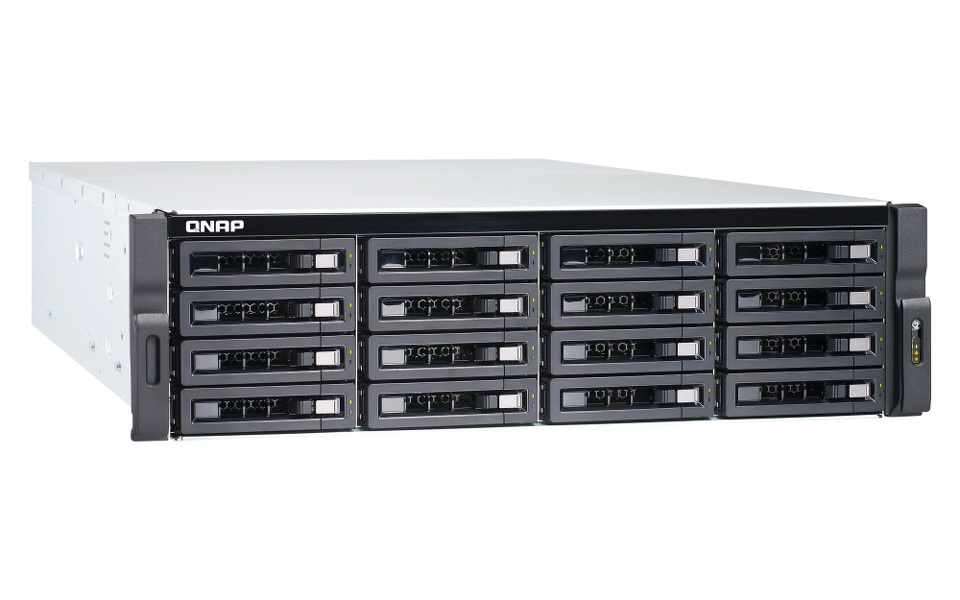 Zdjęcie produktu: Serwer plików QNAP TS-1683XU-RP-E2124-16G 16-Bay,3U rack, 4-rdzeniowy procesor Intel Xeon E-2124 3,3 GHz, 16GB UDIMM DDR4, 2x10GbE SFP+, 4xGbE LAN, USB 3.2x6, PCIe x4