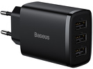 Ładowarka sieciowa Baseus Compact Quick Charger 3x USB, 17W - czarna (CCXJ020101)