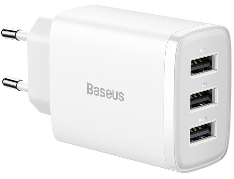 Zdjęcie produktu: Baseus Compact 3xUSB 17W biała (CCXJ020102)