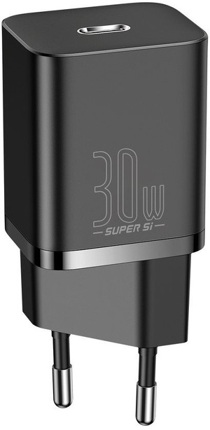 Miniatura produktu: Ładowarka sieciowa Baseus Super Si Quick Charger 1C TYP-C 30W - czarna (CCSUP-J01)