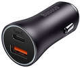 Miniatura zdjęcia: Ładowarka samochodowa Baseus Golden Contactor Max, USB + USB TYP-C, 60W - czarna (CGJM000113) Miniatura zdjęcia: Ładowarka samochodowa Baseus Golden Contactor Max, USB + USB TYP-C, 60W - czarna (CGJM000113)