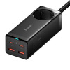 Ładowarka sieciowa / listwa zasilająca Baseus GaN3 Pro 2x USB + 2xUSB TYP-C + AC, 100W - czarna (PSZM000401)