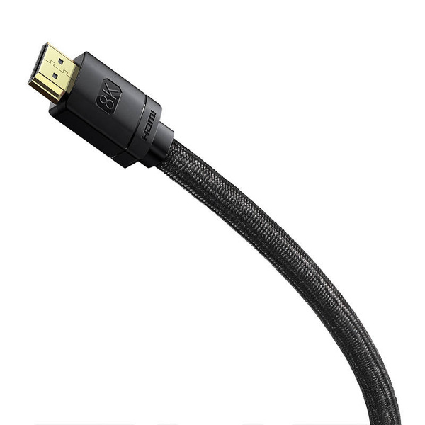 Zdjęcie produktu: Kabel HDMI 2.1 Baseus 8K 60 Hz 48 Gbps 5m nylonowy oplot - czarny (WKGQ040201) Zdjęcie produktu: Kabel HDMI 2.1 Baseus 8K 60 Hz 48 Gbps 5m nylonowy oplot - czarny (WKGQ040201)