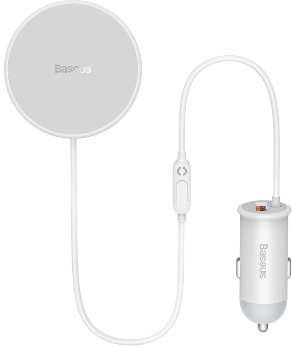 Zdjęcie produktu: Ładowarka samochodowa Baseus CW01 do kratki z ładowarką magnetyczną, USB, 15W + 25W - biała (SUCX040002) Zdjęcie produktu: Ładowarka samochodowa Baseus CW01 do kratki z ładowarką magnetyczną, USB, 15W + 25W - biała (SUCX040002)