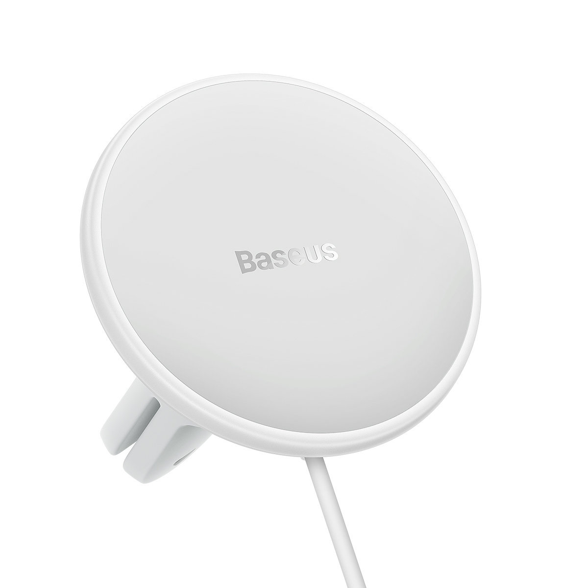 Ładowarka samochodowa Baseus CW01 do kratki z ładowarką magnetyczną, USB TYP-C, 15W + 25W - biała (SUCX040102) Ładowarka samochodowa Baseus CW01 do kratki z ładowarką magnetyczną, USB TYP-C, 15W + 25W - biała (SUCX040102)