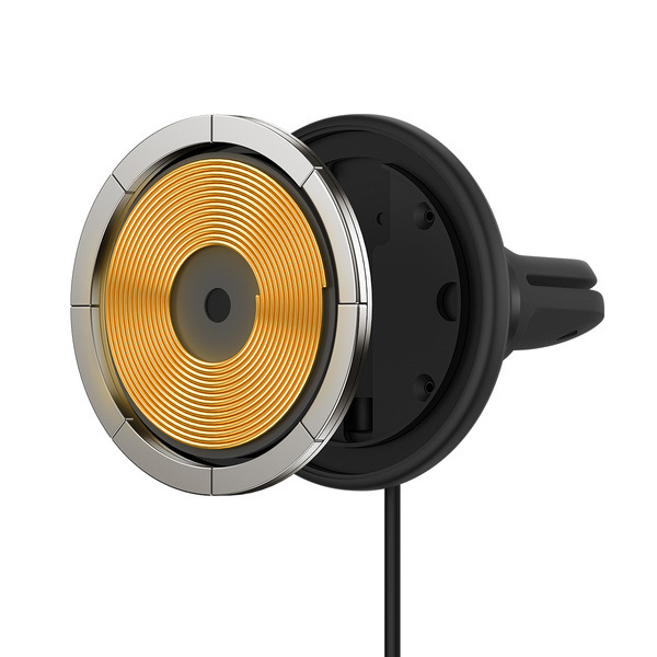 Ładowarka samochodowa Baseus CW01 do kratki z ładowarką magnetyczną, USB TYP-C, 15W + 25W - czarna (SUCX040101) Ładowarka samochodowa Baseus CW01 do kratki z ładowarką magnetyczną, USB TYP-C, 15W + 25W - czarna (SUCX040101)