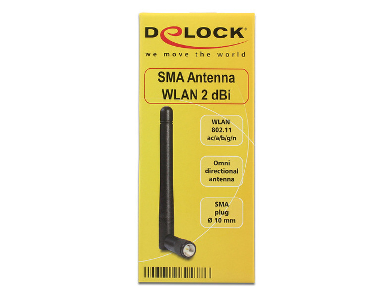 Zdjęcie produktu: Antena WIFI Delock 2dBi SMA WLAN dookólna - czarna (89437) Zdjęcie produktu: Antena WIFI Delock 2dBi SMA WLAN dookólna - czarna (89437)