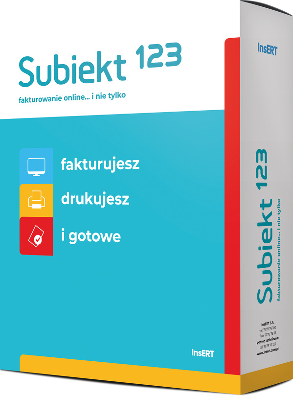 Zdjęcie produktu: InsERT Subiekt 123 pakiet podstawowy - 12m