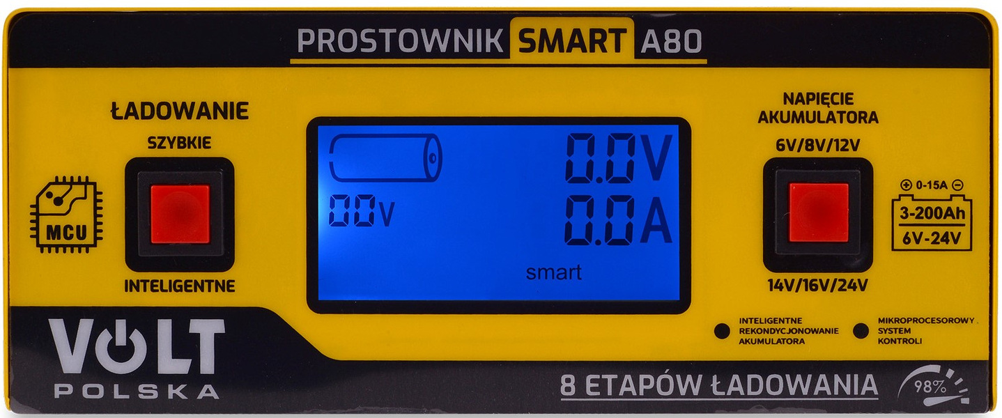 Zdjęcie produktu: Volt Smart A80 6V 12V 24V 15A (6PRA12A824)