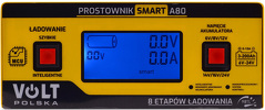 Volt Smart A80 ładowarka, prostownik 15A samochodowy do akumulatora 6V 12V 24V